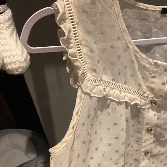 Size L color cream with gold dots transparent material - Picture 2 of 6